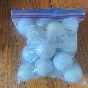 Bag of White Golf Balls
